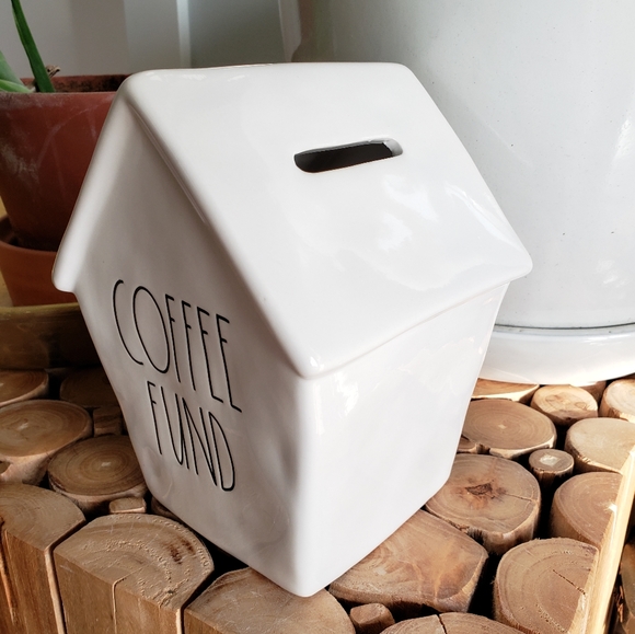 ▪︎SOLD▪︎ Rae Dunn Coffee Fund Piggy Bank - Picture 2 of 3